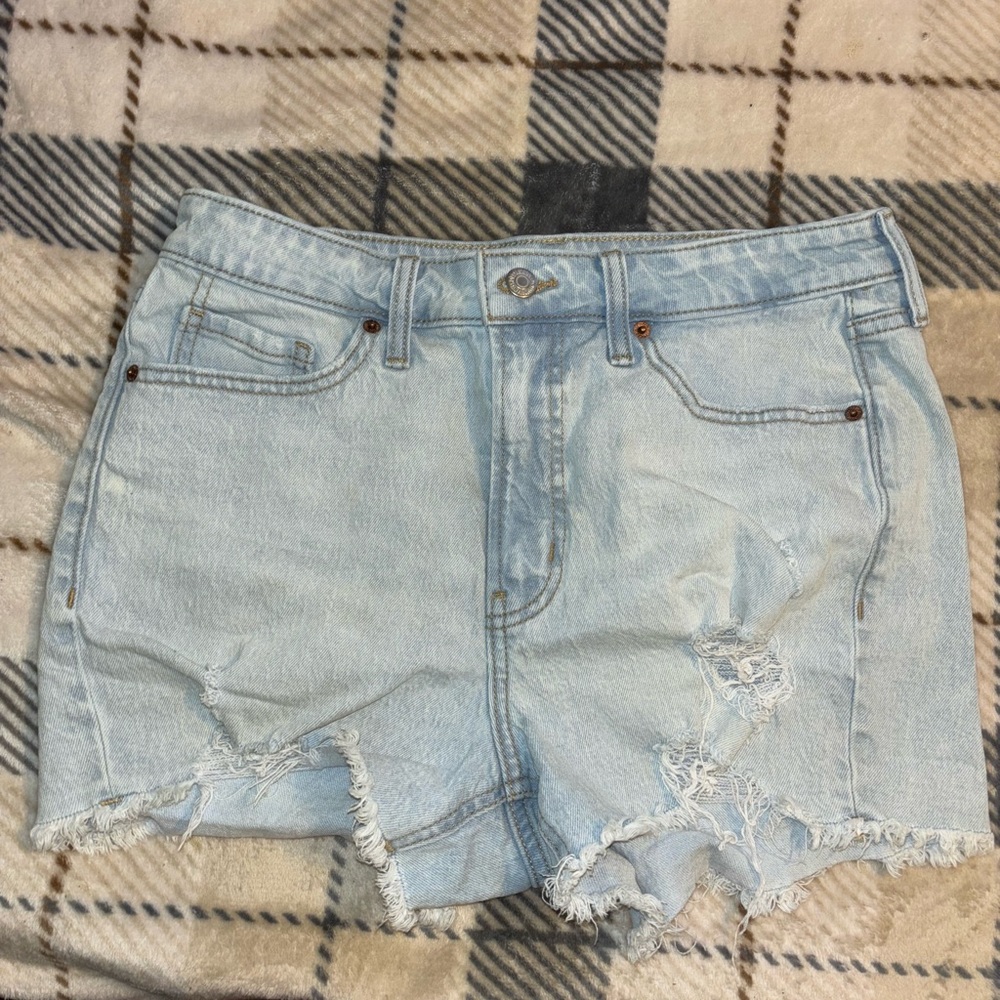 Old Navy Blue Jean Shorts Distressed Cut-Off